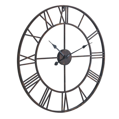 bronze skeleton wall clock