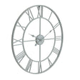 grey skeleton wall clock