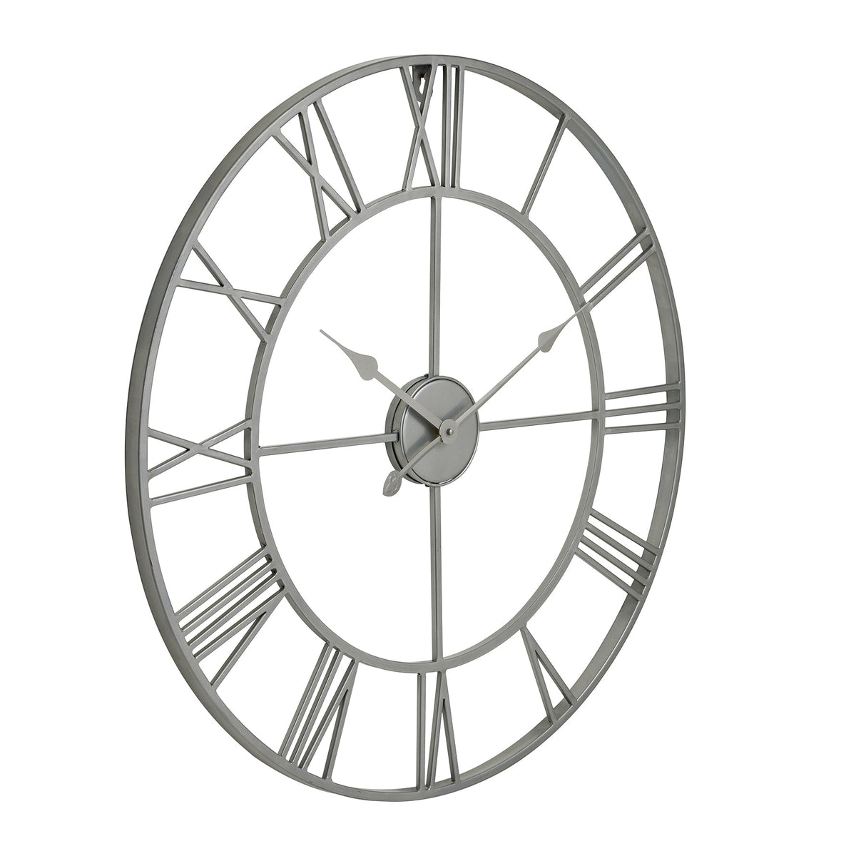 Therese Silver Skeleton Wall Clock