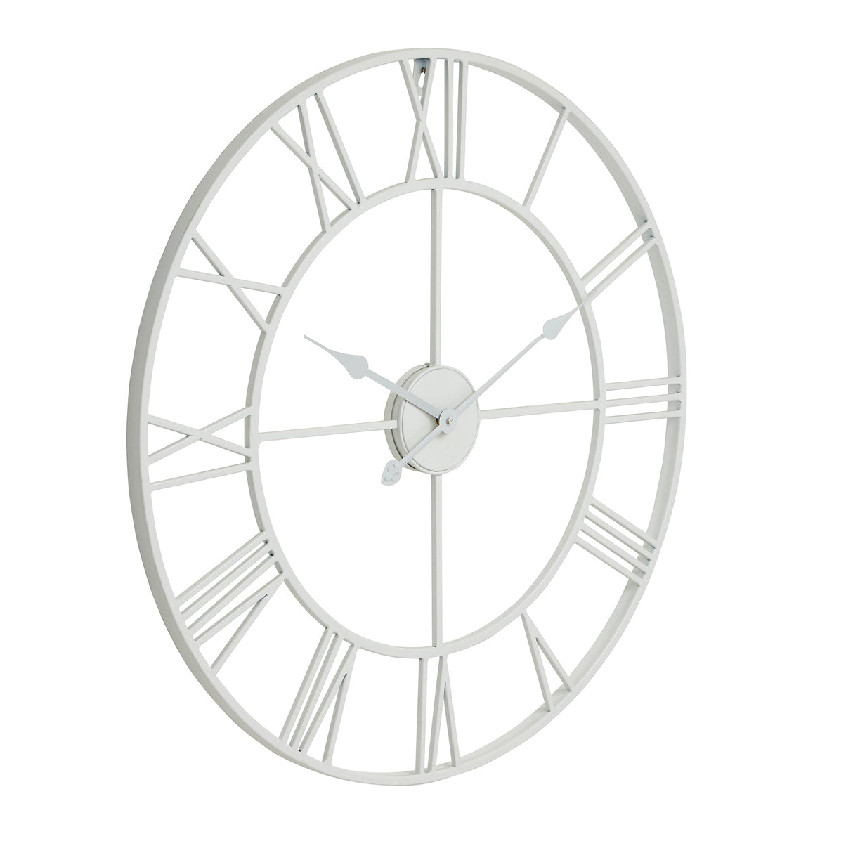 Ingrid White Skeleton Wall Clock