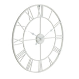 white skeleton wall clock