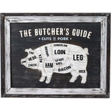 Corinne Butchers Cuts Pork Wall Plaque