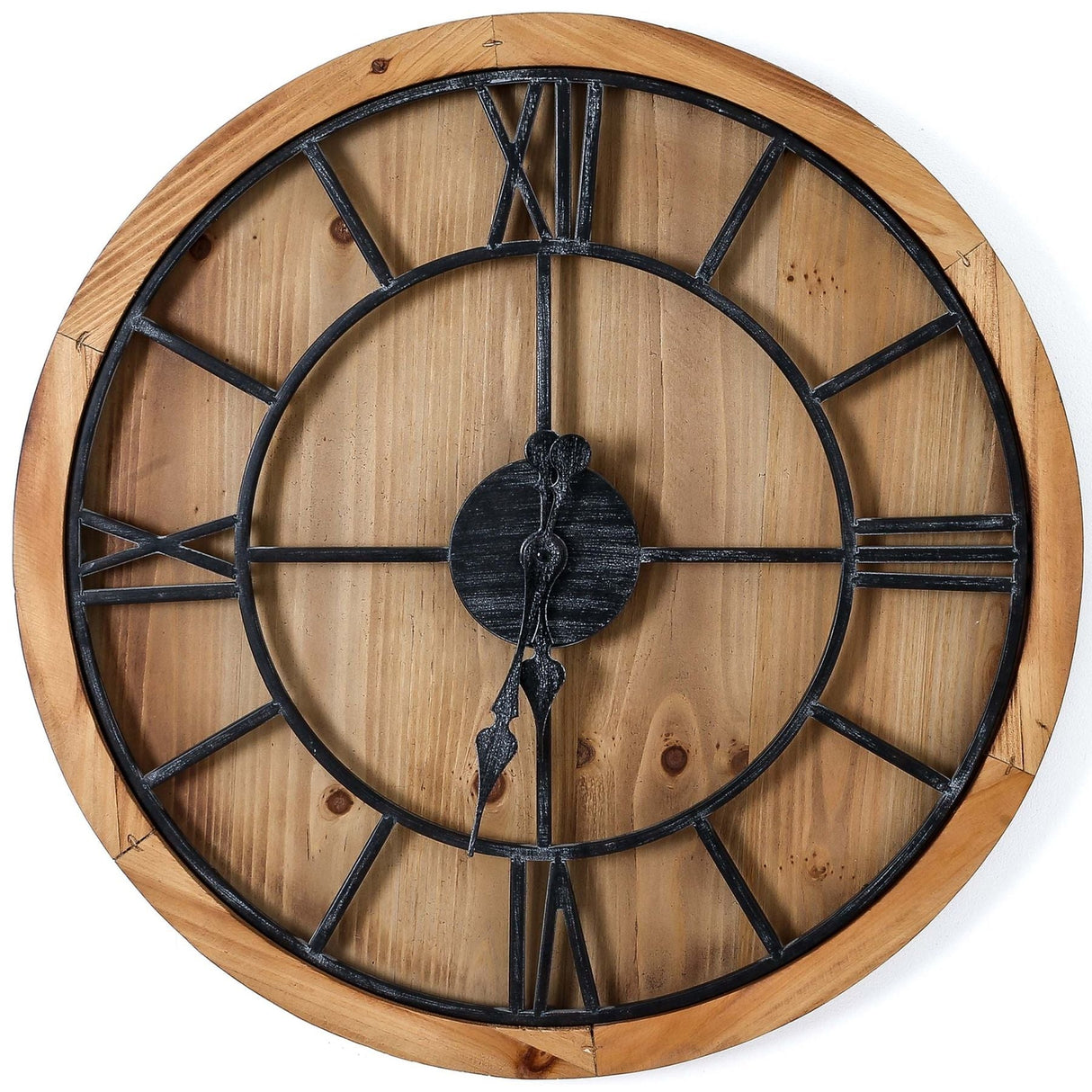 Sabine Williston Large Wooden Wall Clock