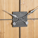 williston square large wooden wall clock