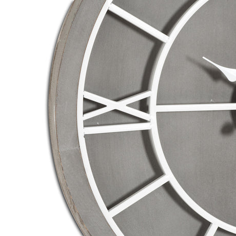 williston grey wall clock