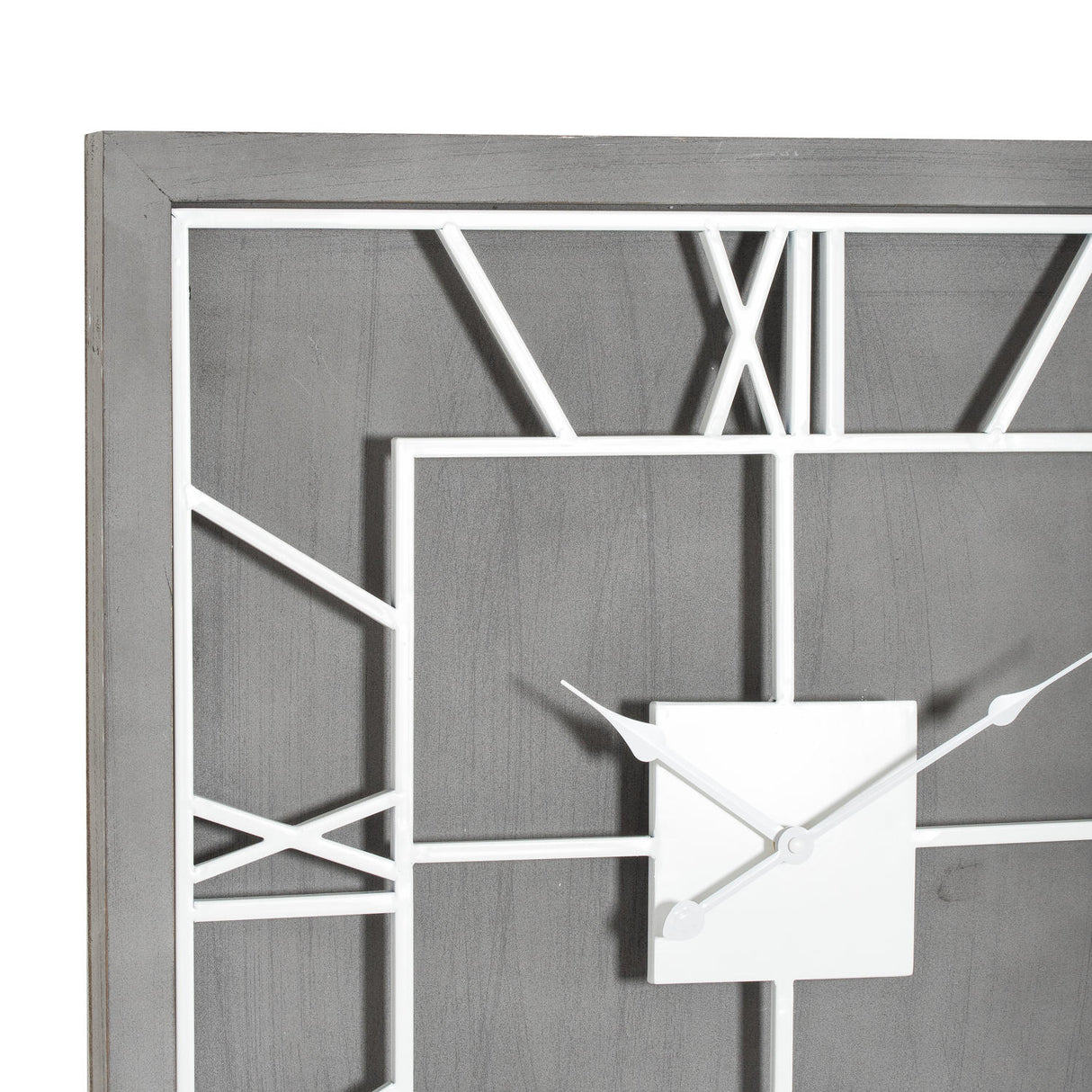 williston grey square wall clock