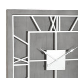 williston grey square wall clock