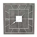 williston grey square wall clock