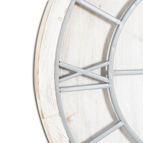williston white wall clock
