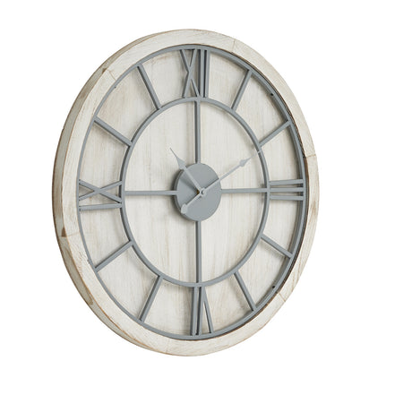 williston white wall clock
