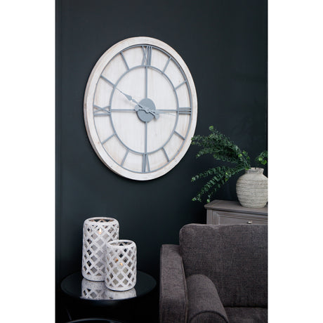 williston white large wall clock