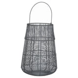 Elodie Large Wire Silver And Grey Glowray Conical Lantern