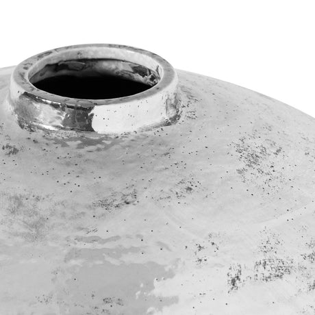 hammered silver astral vase