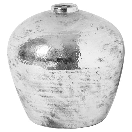hammered silver astral vase