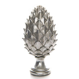 Maya Tall Silver Pinecone Finial