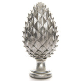 Livia Large Silver Pinecone Finial