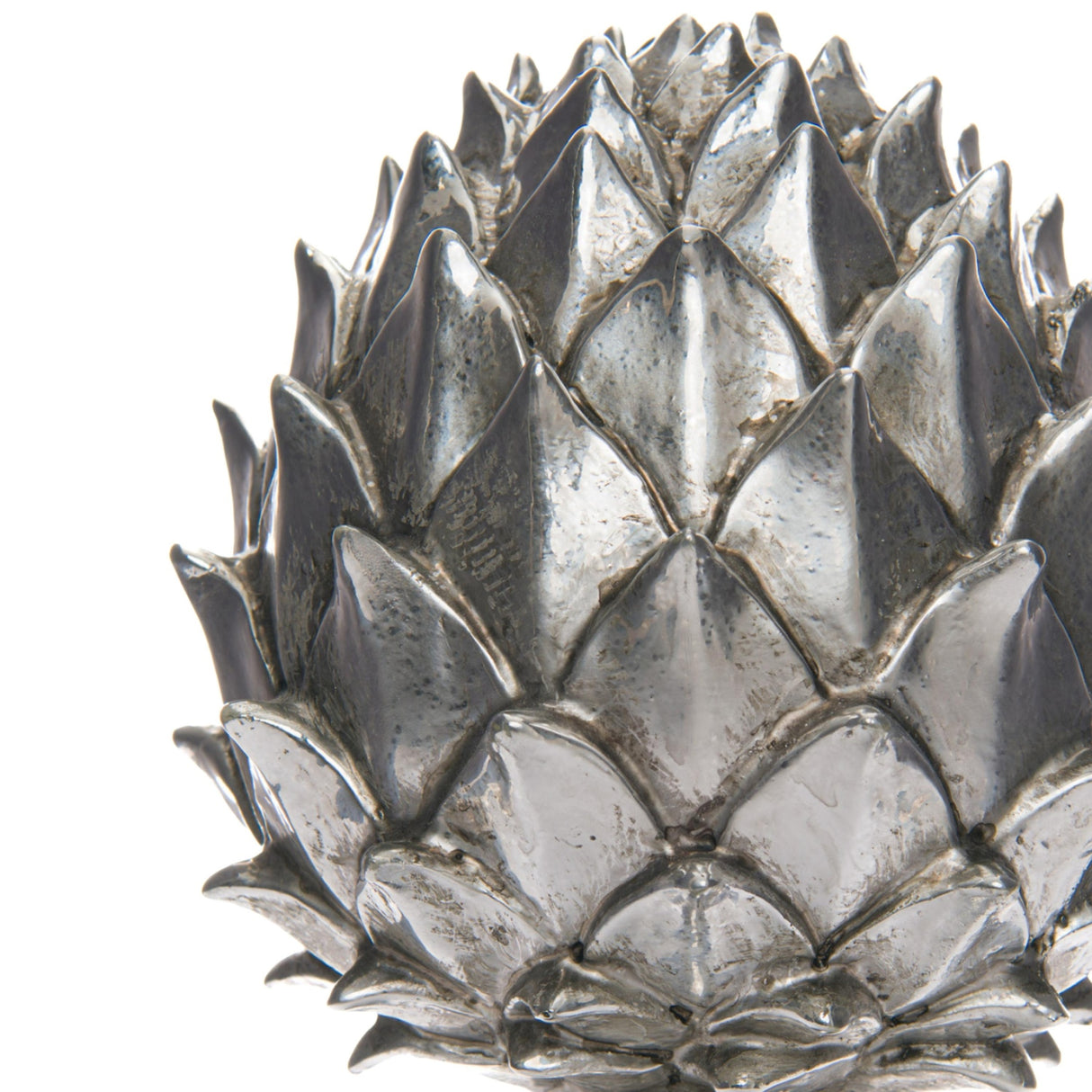 silver pinecone finial