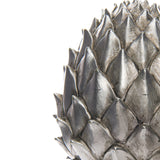 large silver pinecone finial