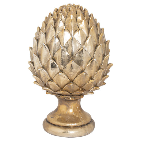 large gold pinecone finial