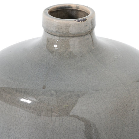 garda grey glazed chive vase
