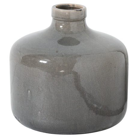 garda grey glazed chive vase