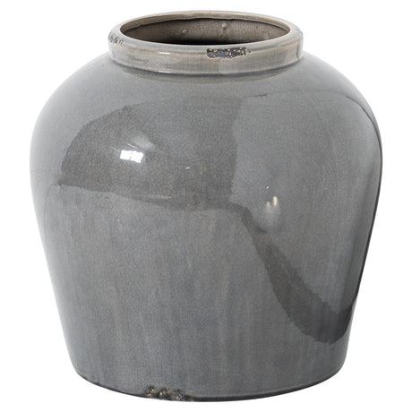 garda grey glazed juniper vase