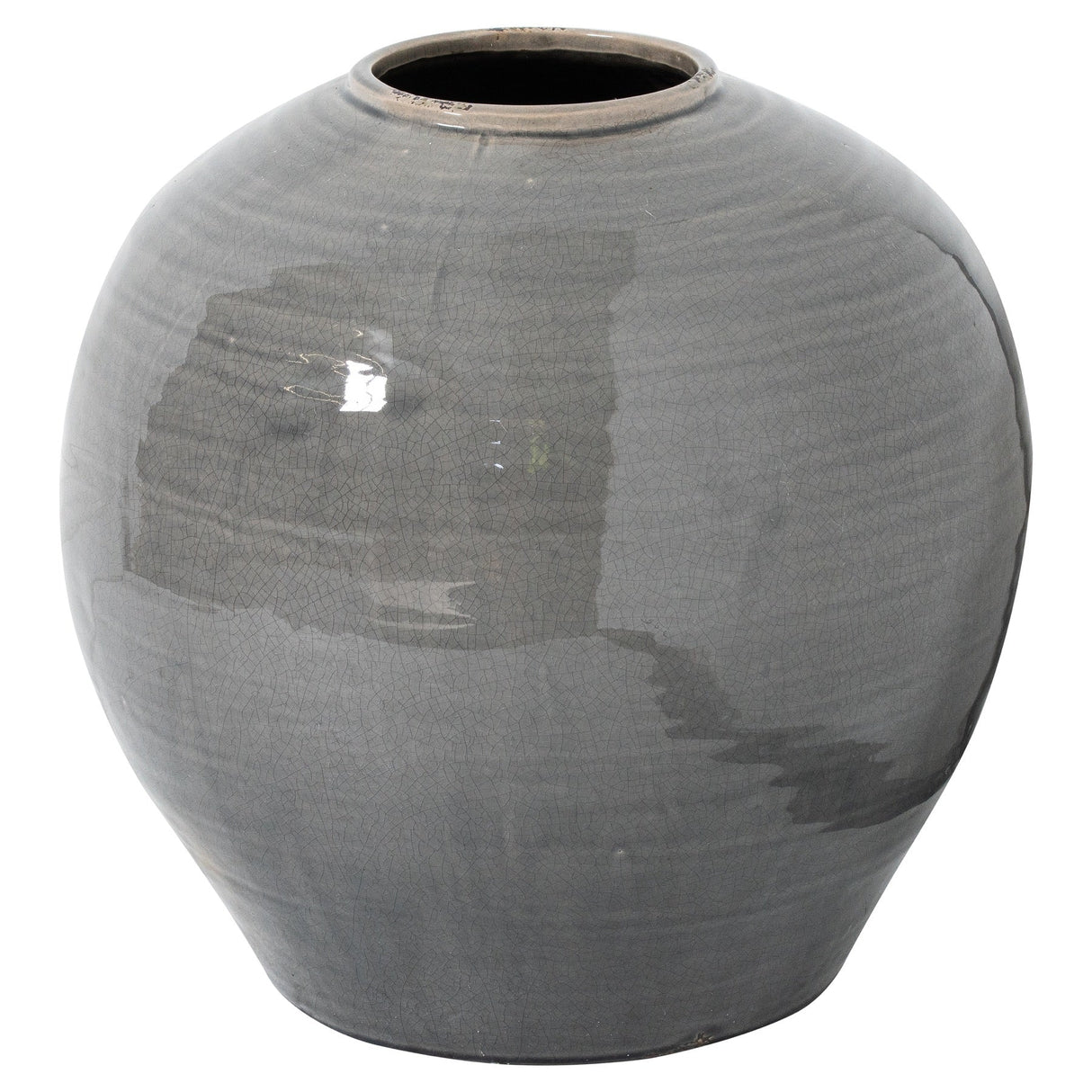 Sophie Collection Grey Glazed Regola Vase