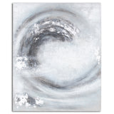 sierra silver and grey hand painted canvas