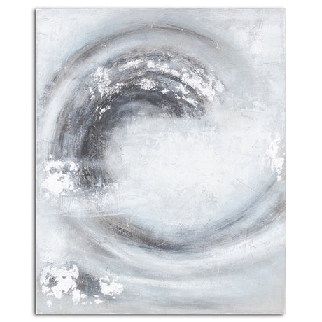 sierra silver and grey hand painted canvas