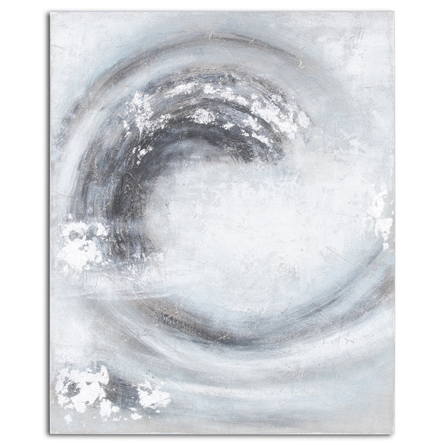 sierra silver and grey hand painted canvas