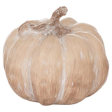 Mara Set Of Three Carved Wood Effect Pumpkins