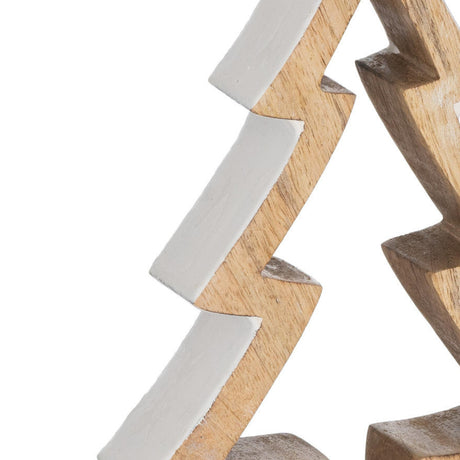 the noel collection snowy standing wooden tree