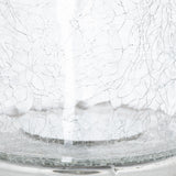 smoked midnight glass candle holder