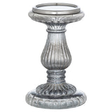 smoked midnight small candle pillar