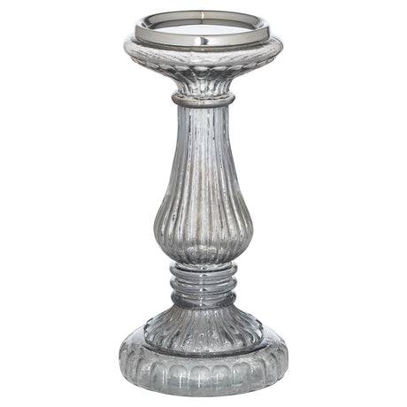smoked midnight medium candle pillar