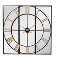 brooklyn black and gold wall clock