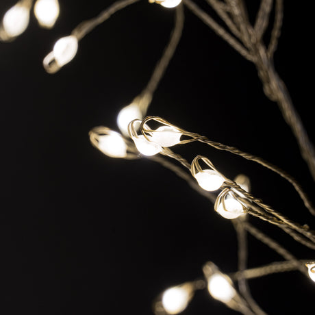 2 75m 9ft plug in led 8 sequence warm white cluster string