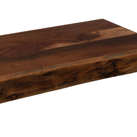 large chopping board with live edge
