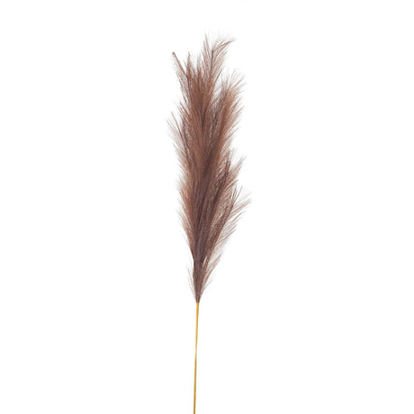 taupe large faux pampas grass stem