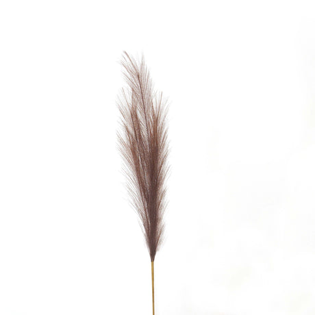 taupe faux pampas grass stem