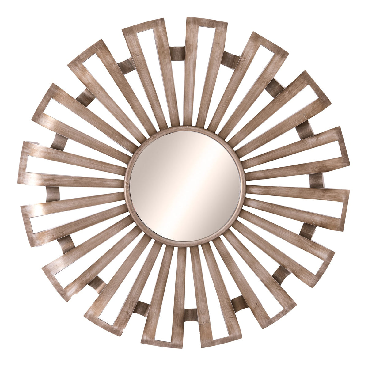 Adeline Antique Silver Sunburst Mirror