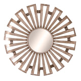Adeline Antique Silver Sunburst Mirror