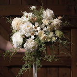 white dahlia stem