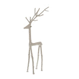 Fleur Small Silver Standing Stag Ornament