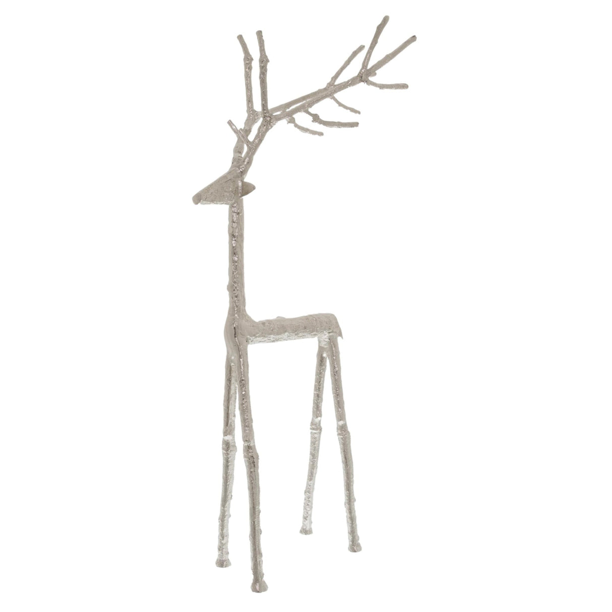 Clarisse Silver Standing Stag Ornament