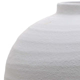 tiber matt white ceramic vase