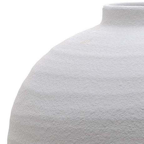 tiber matt white ceramic vase