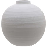tiber matt white ceramic vase