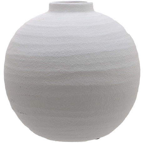tiber matt white ceramic vase