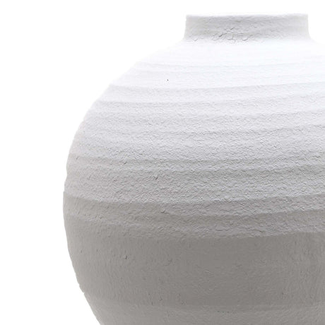 tiber large matt white ceramic vase